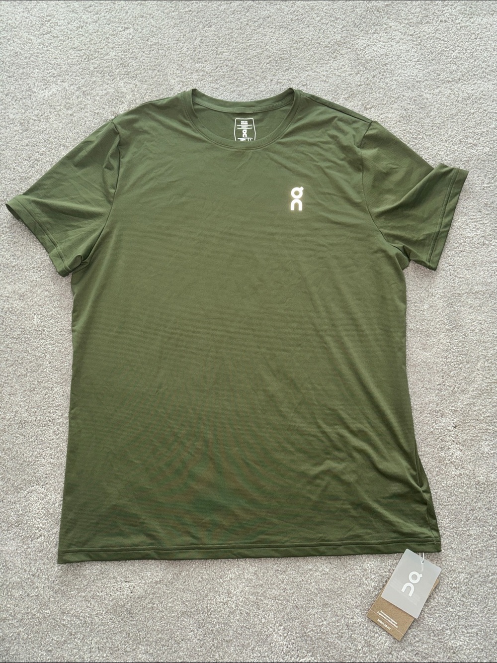 On Running Men's Short Sleeve Tee — Olive